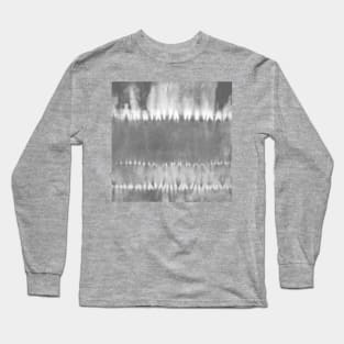 Gray Bold Tie-Dye Stripes Long Sleeve T-Shirt